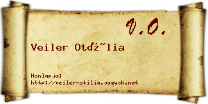 Veiler Otília névjegykártya
